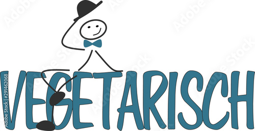 Strichmännchen lebt vegetarisch
