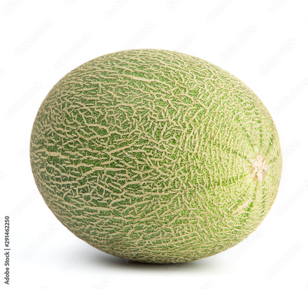 Fresh Hami melon isolated on white background. Fresh Hami melon isolated on white background.