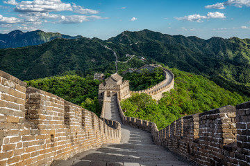 Fototapete Peking Chinesische Mauer im Sonnenlicht  © Stephan Haerer