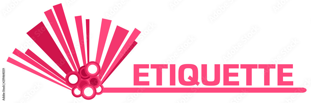 Etiquette Pink Graphical Bar 