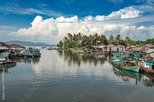 A fisthermen village in south of Cambodia photo