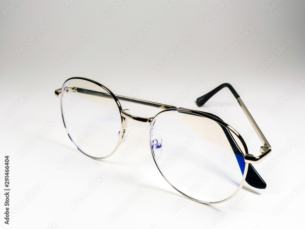 Fashion glasses on a white background, glasses isolated on white Fashion glasses on a white background, glasses isolated on white