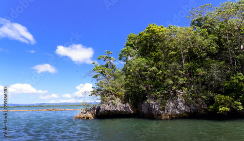 Holidays in the Caribbean paradise: Samana, Los Haitises National Park in the Dominican Republic; Bird colonies with endemic bird species