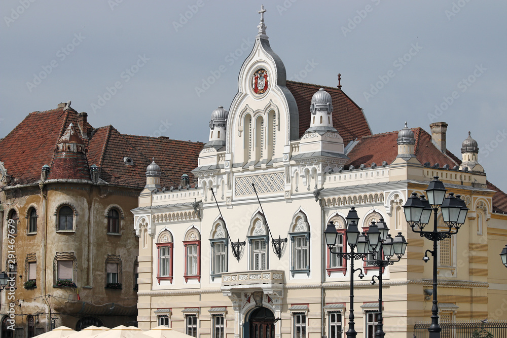 Fototapeta premium old buildings Union Sqaure Timisoara Romania