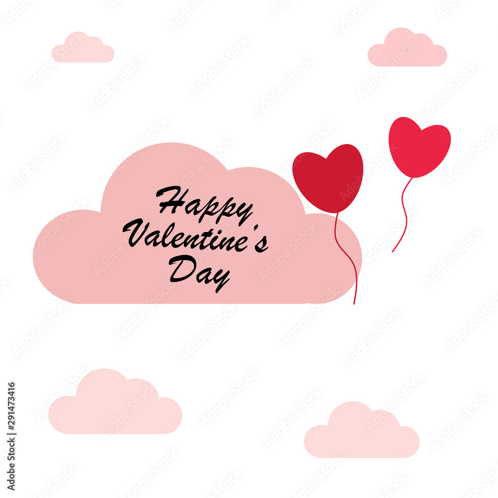 Valentines day card, love beautifil design vector illustration