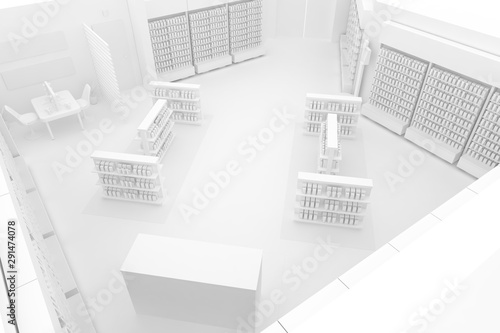 Obraz na plátně 3D Illustration Rendering