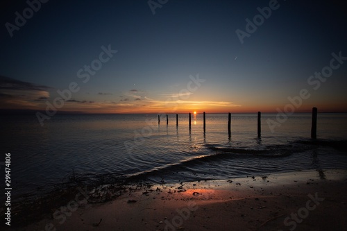 sunset on beach