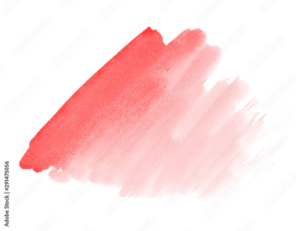 Red watercolor paint stain space Red watercolor paint stain space