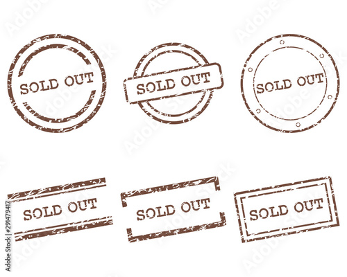 Sold out Stempel
