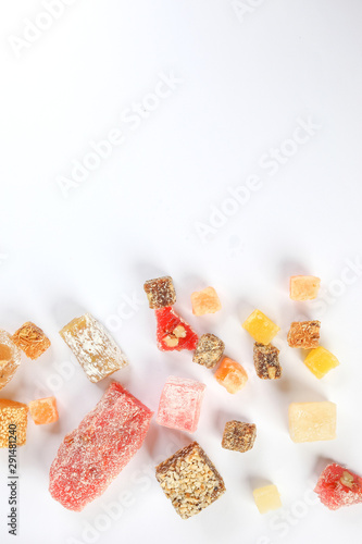 Turkish Delight sweet desert colorful verity photo