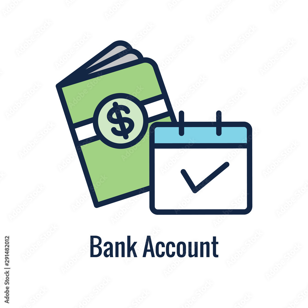 Retirement Savings Icon with retiring & monetary images Retirement Savings Icon with retiring & monetary images