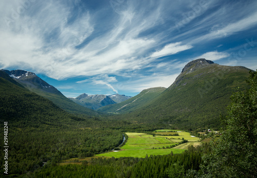 Viromdalen valley in Trollheimen National Park, Norway.