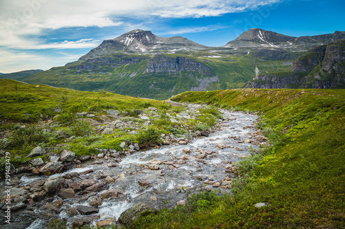 River Fluo in Trollheimen mountains Norway.
