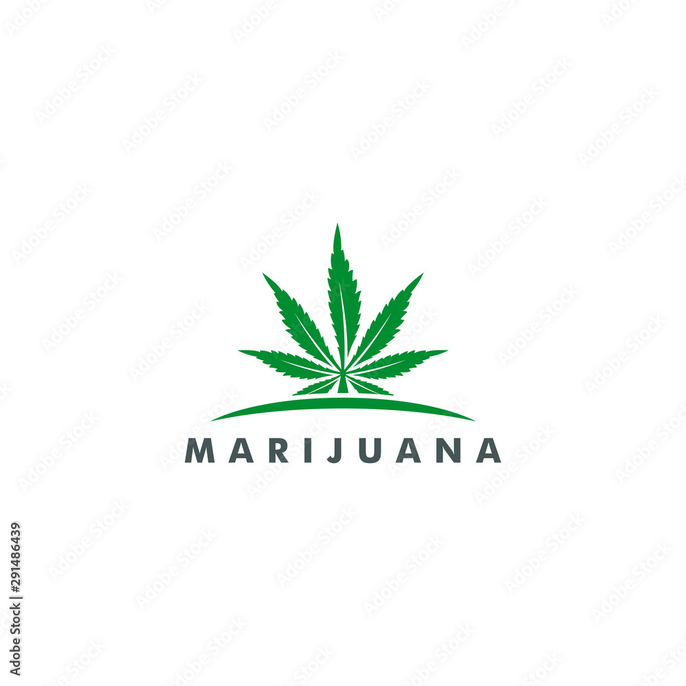 Cannabis marijuana icon vector logo template design Cannabis marijuana icon vector logo template design