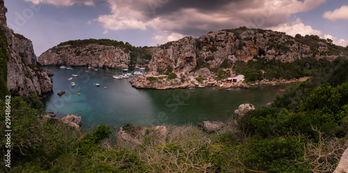  Calas Coves  cove at the south coast of Menorca island  Spain.