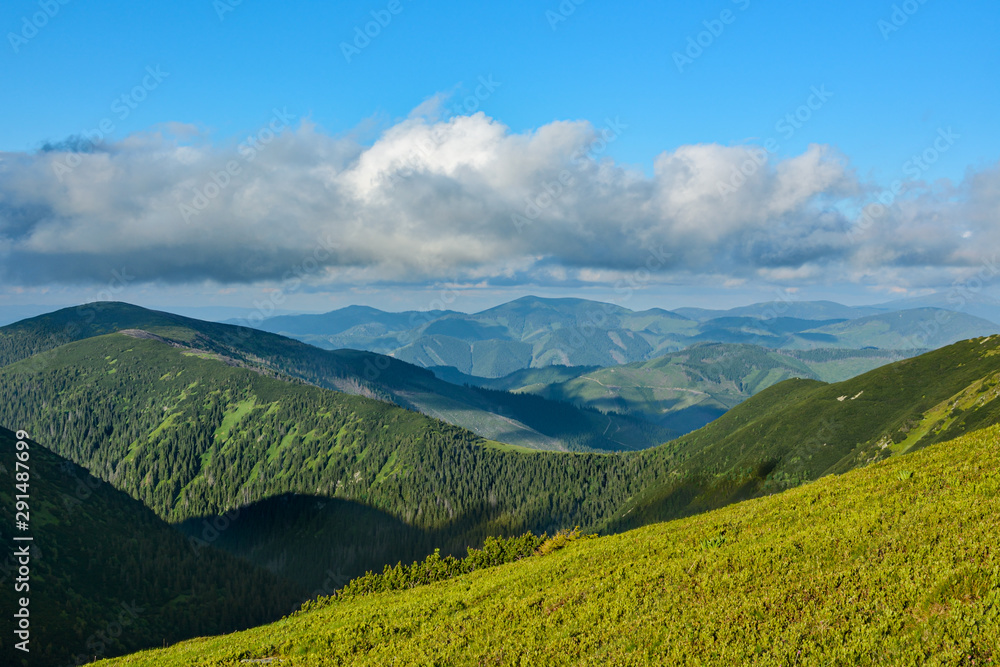 Beautiful view on Low Tatras mountain in Slovakia