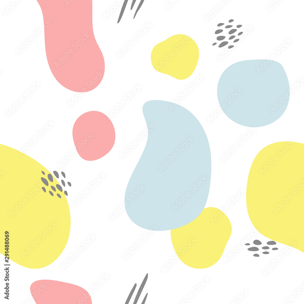 Abstract modern graphic elements. Dynamical colored forms, dots and line. Template for the design of a logo, flyer or presentation.