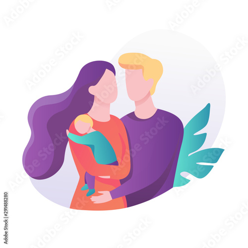 Family walking together