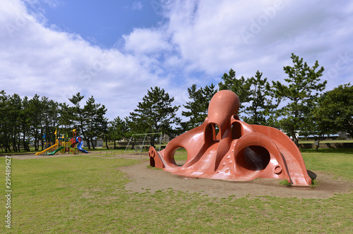 無人の公園（上越市海浜公園）