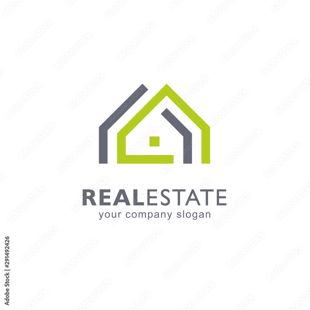 Abstract vector logo design. Real estate icon. Abstract vector logo design. Real estate icon.