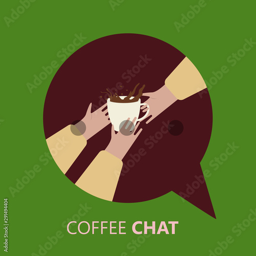Coffee excellent drink always. Cool design. Colorful illustration