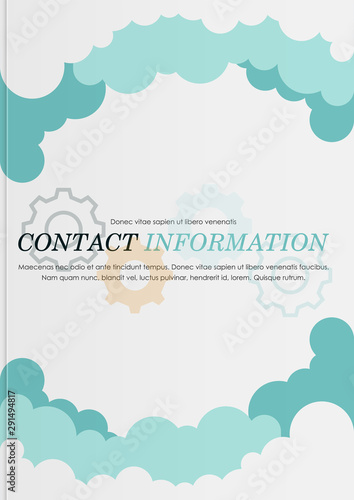 Brochure cover is used to advertise the delivery of goods quickly and efficiently