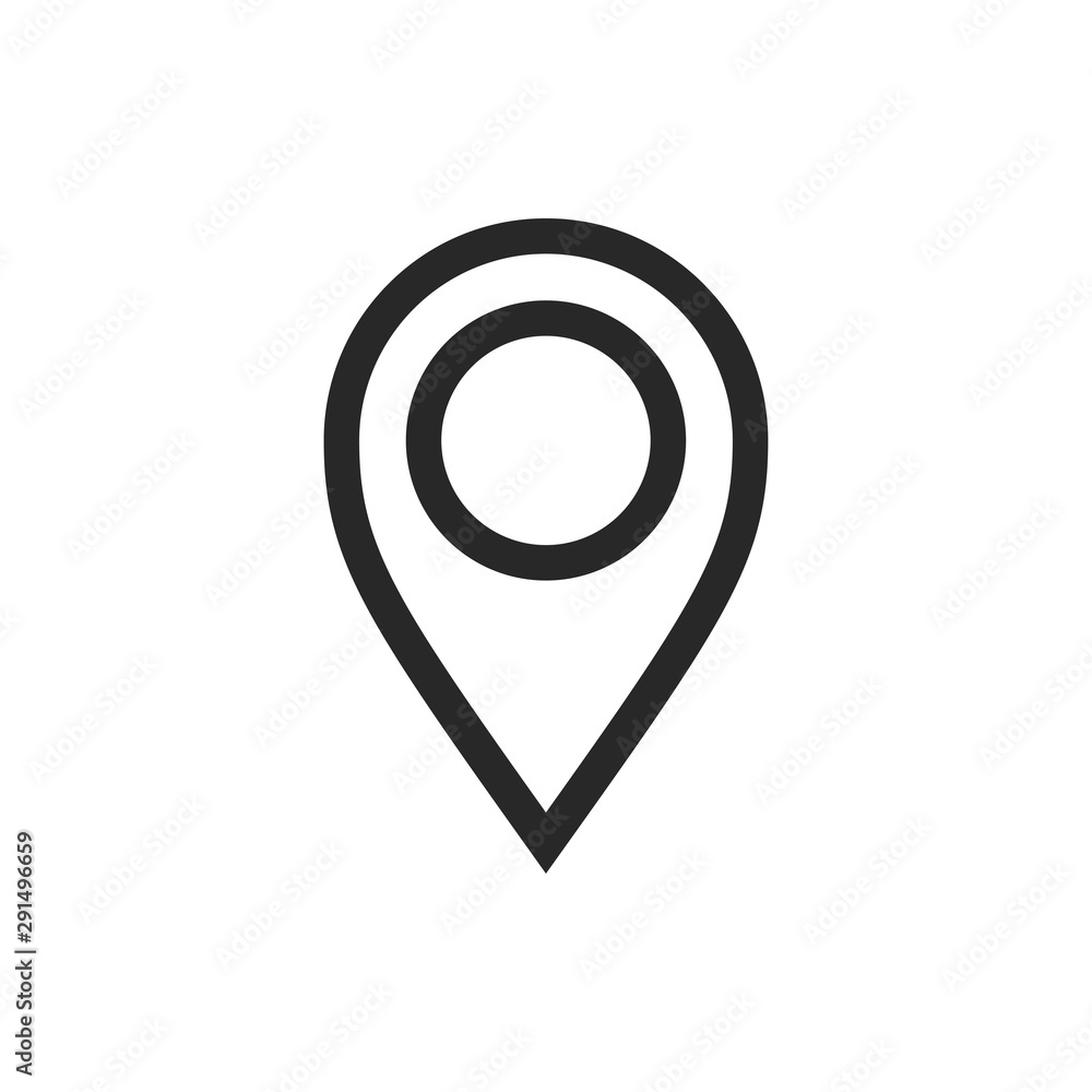 Pin Location Mark Sign Icon Vector Illustration Pin Location Mark Sign Icon Vector Illustration