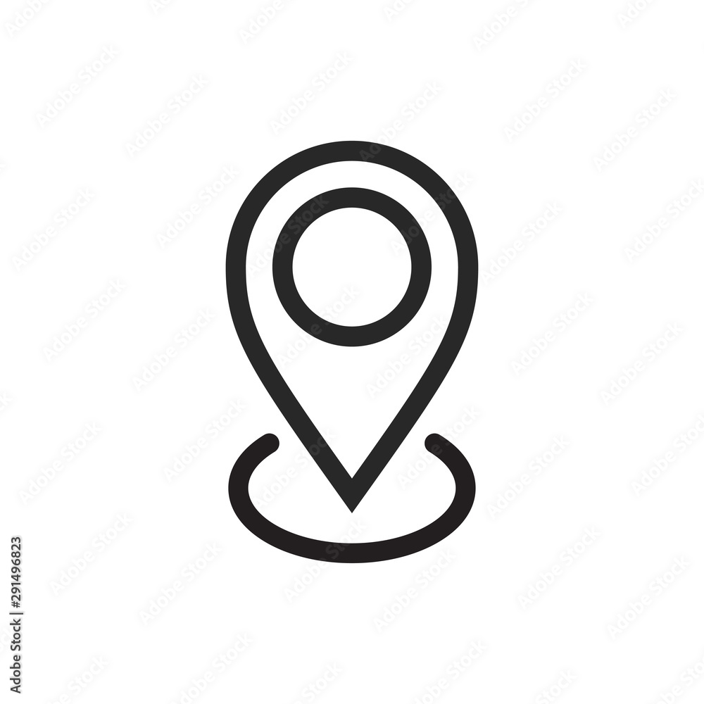 Pin Location Mark Sign Icon Vector Illustration Pin Location Mark Sign Icon Vector Illustration