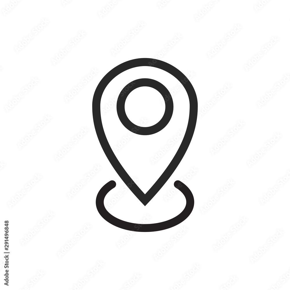 Pin Location Mark Sign Icon Vector Illustration Pin Location Mark Sign Icon Vector Illustration