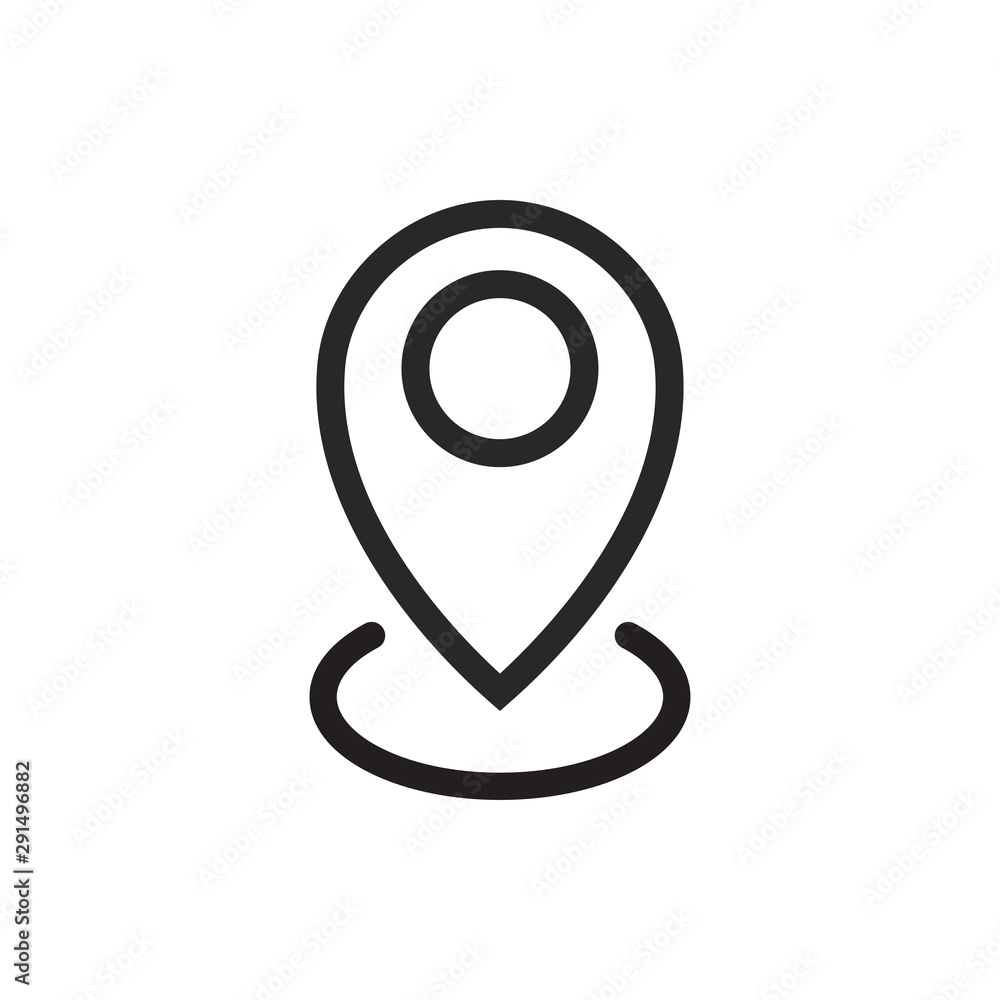 Pin Location Mark Sign Icon Vector Illustration Pin Location Mark Sign Icon Vector Illustration