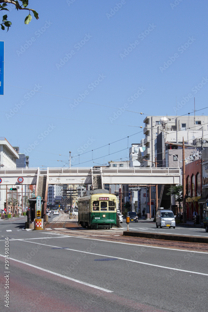 Fototapeta premium 長崎の路面電車のイメージカット