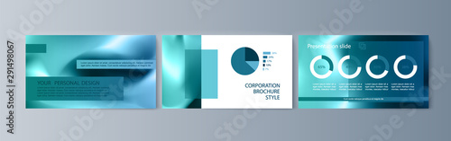 Set of brochures infographics for marketing the promotion goods and services on market