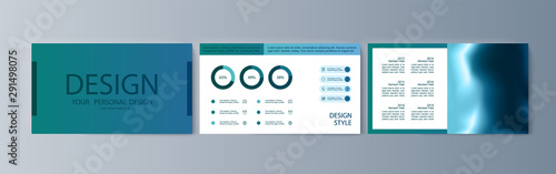Set of brochures infographics for marketing the promotion goods and services on market