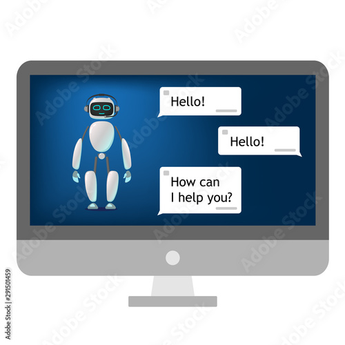 RPA. Funny white robot in different comic situations and moods. Modern technologists of the invention of the future, artificial intelligence. robotics and bots