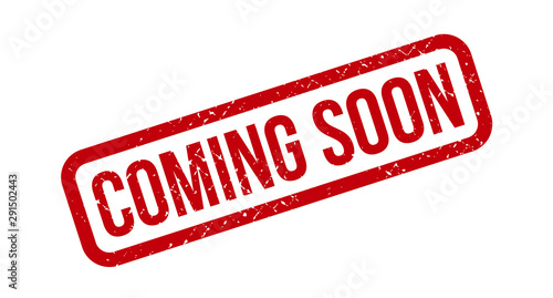 Coming Soon Rubber Grunge Stamp Seal Vector Illustration