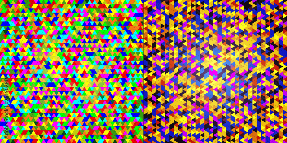 Set of abstract triangle pattern background advertising banner template Set of abstract triangle pattern background advertising banner template
