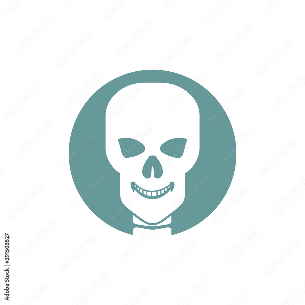 Human bone orthopedic Logo Concept Vector. Bone x-ray image of human joints. Anatomy skeleton flat design Template illustration. Icon Symbol