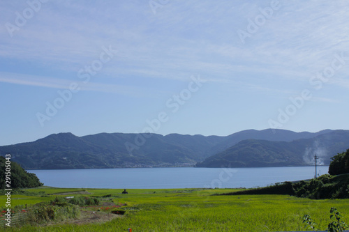 長崎の大村湾の風景カット