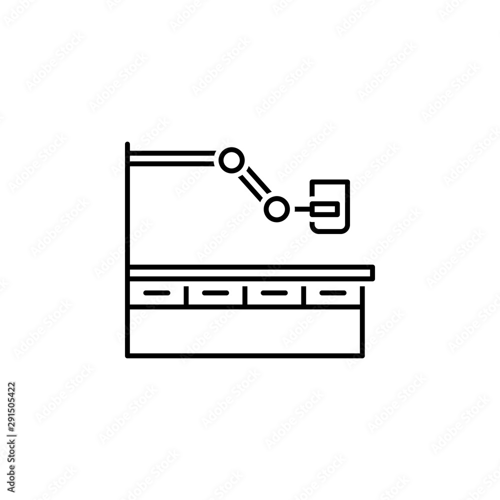 Medical technology, robot arm icon. Element of medical technology thin line icon Medical technology, robot arm icon. Element of medical technology thin line icon