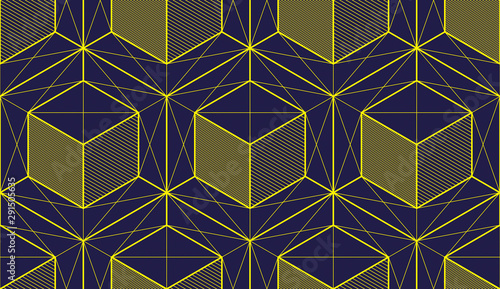 Geometric cubes abstract se...