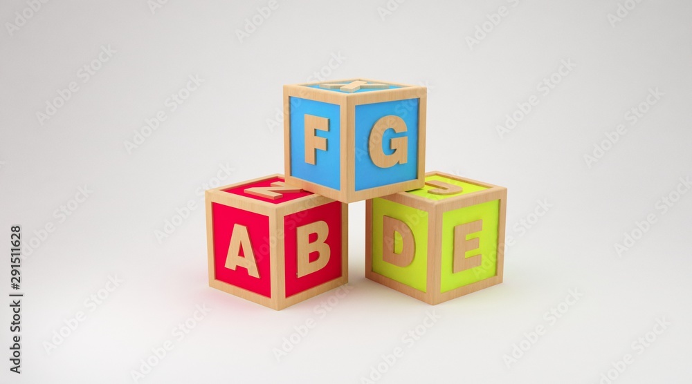 kids Color cubes 3D illustration Render Letters Baby Ward Stock seperated kids Color cubes 3D illustration Render Letters Baby Ward Stock seperated