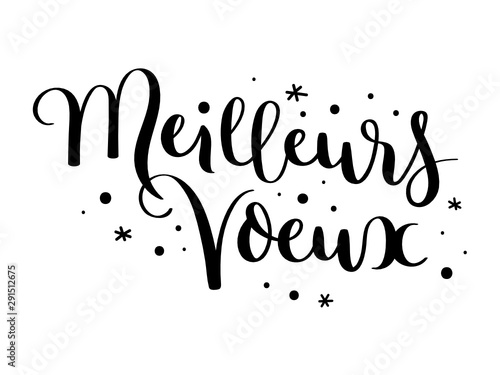 Bannière calligraphique "MEILLEURS VOEUX"