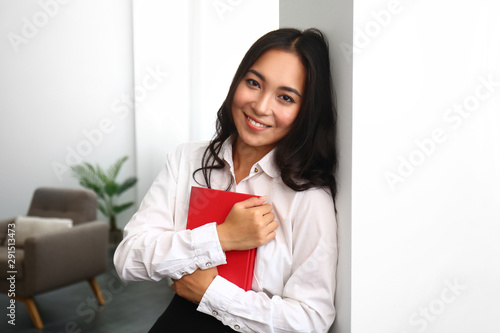 Beautiful Asian woman with ...