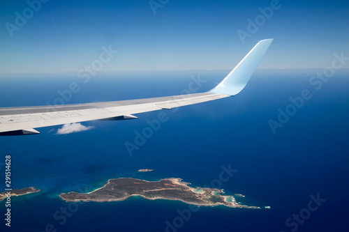 Flugzeug-Tragfläche/Flügel / Aussicht aus dem Flugzeug