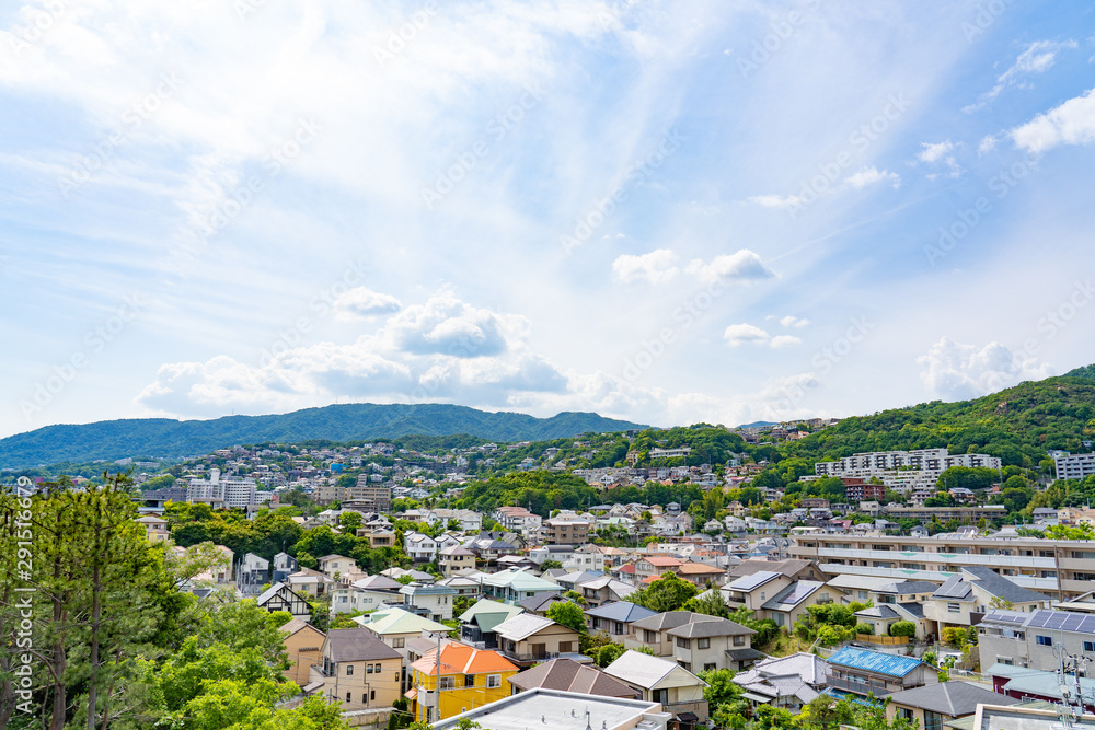 Obraz premium 兵庫西宮周辺 都市風景