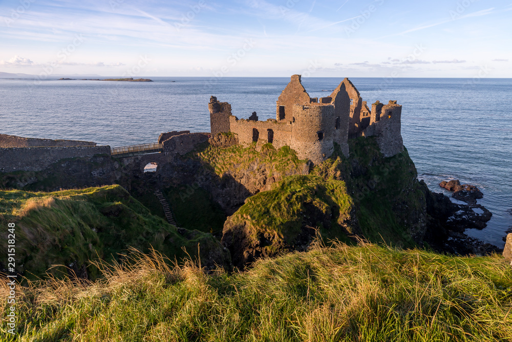 Fototapeta premium Dunluce Castle Antrim Coast Irish landmark Northern Ireland summer