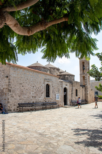 view of Agia Paraschevi exterior church, Geroskipou, Pafos, Cyprus, Greece photo