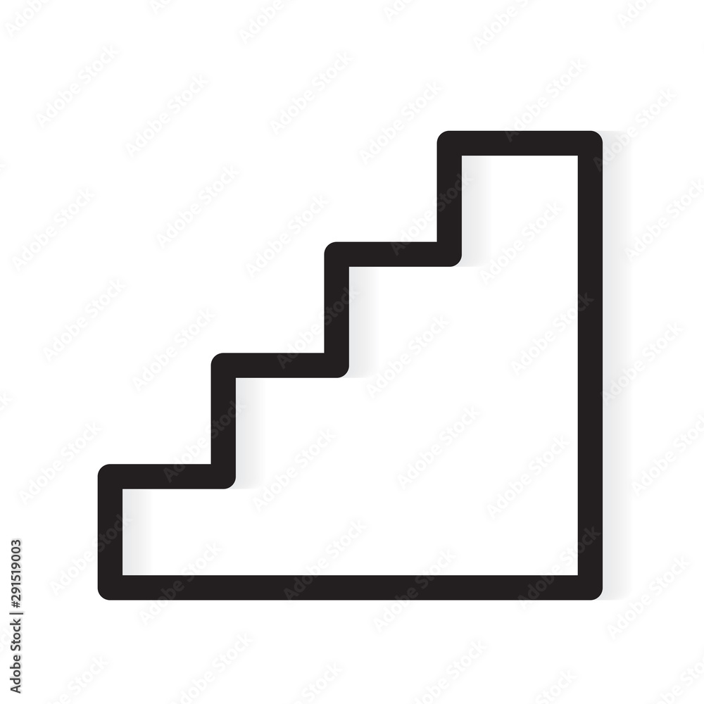 black stairs icon- vector illustration black stairs icon- vector illustration