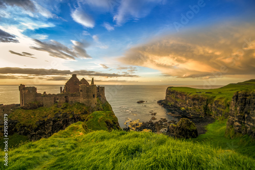 Dunluce Castle Antrim Coast Irish landmark Northern Ireland summer photo