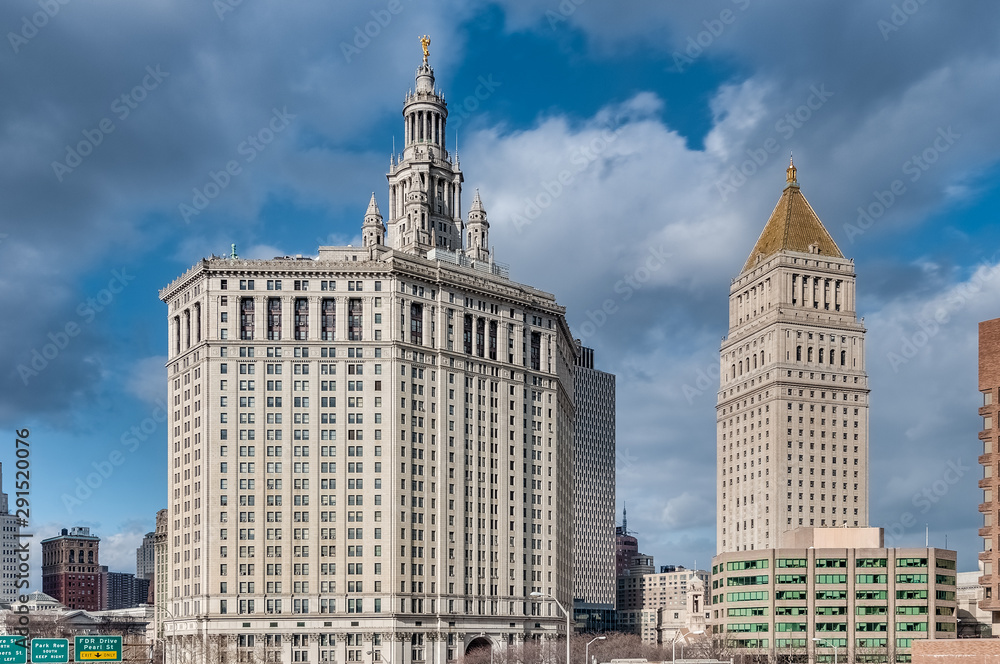 City Hall building in New York, United States. City Hall building in New York, United States.